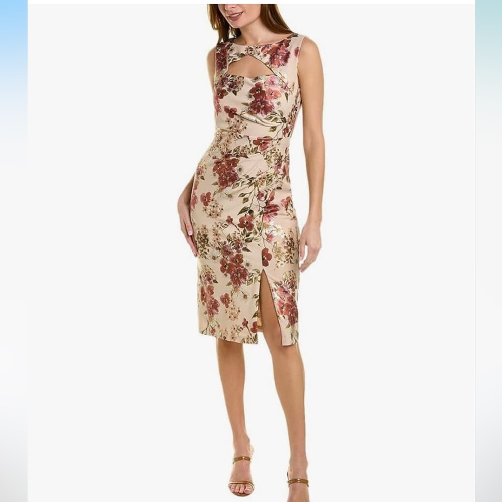 Floral Print Sleeveless Dress